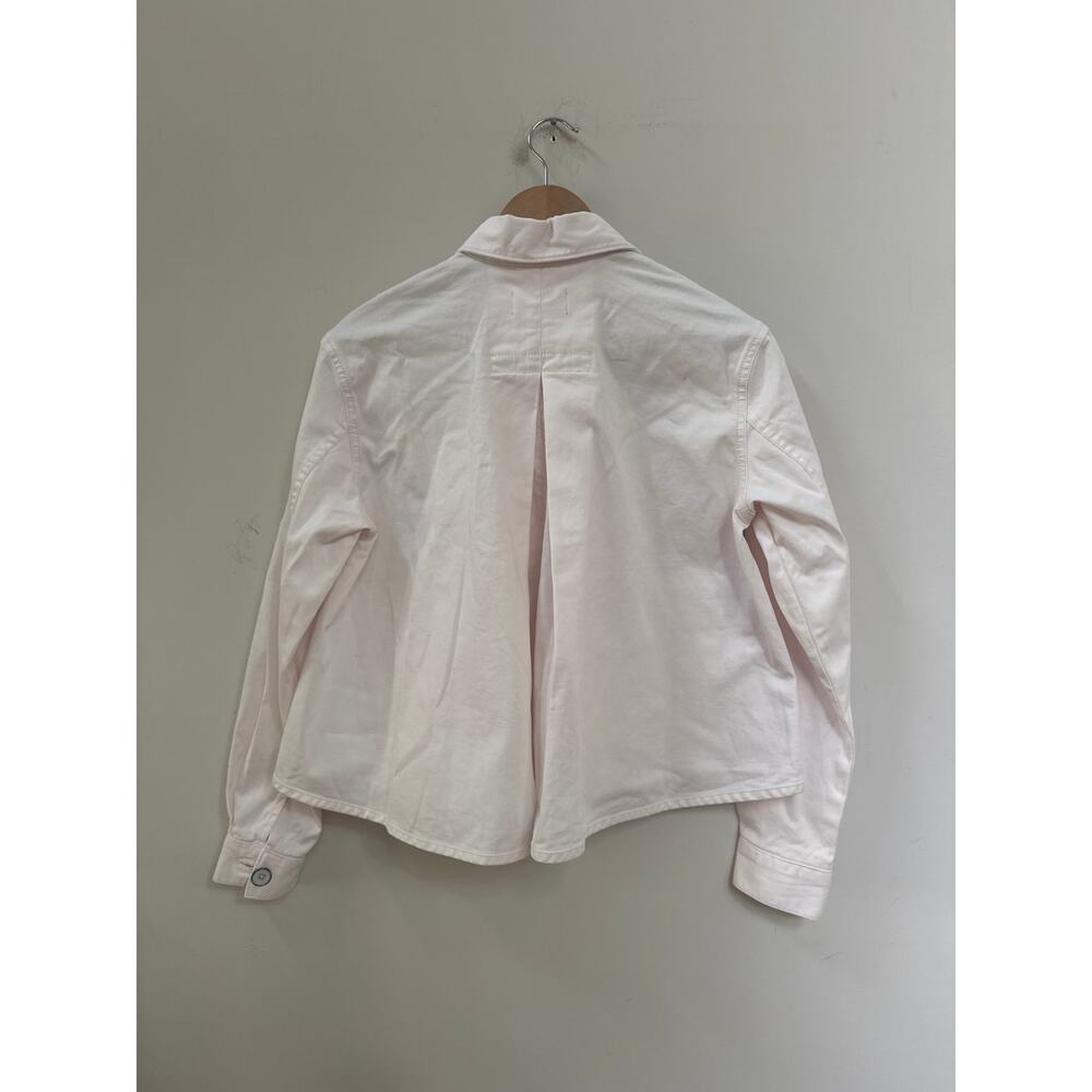 Chino by Anthropologie Womens Cropped Swing Jacket Light Pink Lightweight XS - Picture 4 of 4